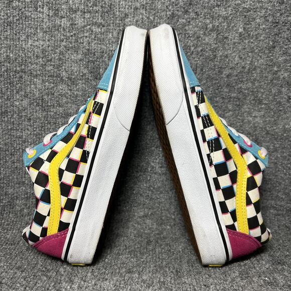 Vans Old Skool Shoes Womens 7 Multicolor 3D Checkerboard Skate - Picture 6 of 9